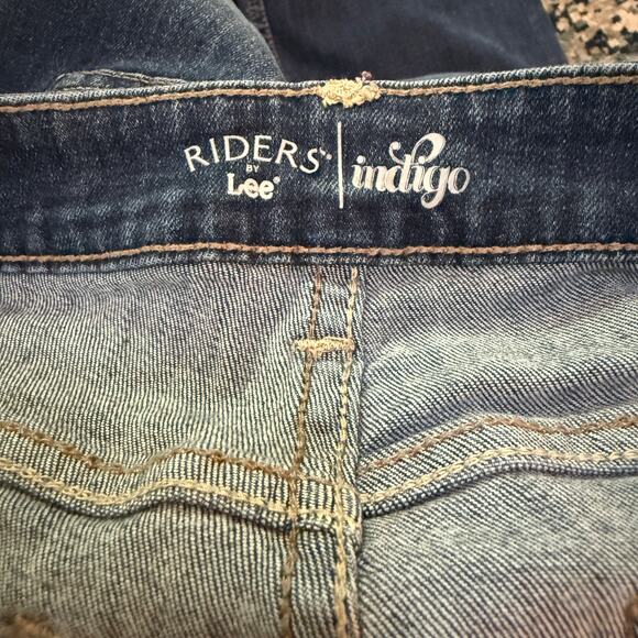 Riders by Lee Jeans Indigo Womens 12 Bootcut Mid Rise 90s Retro Grunge Western - Picture 5 of 10